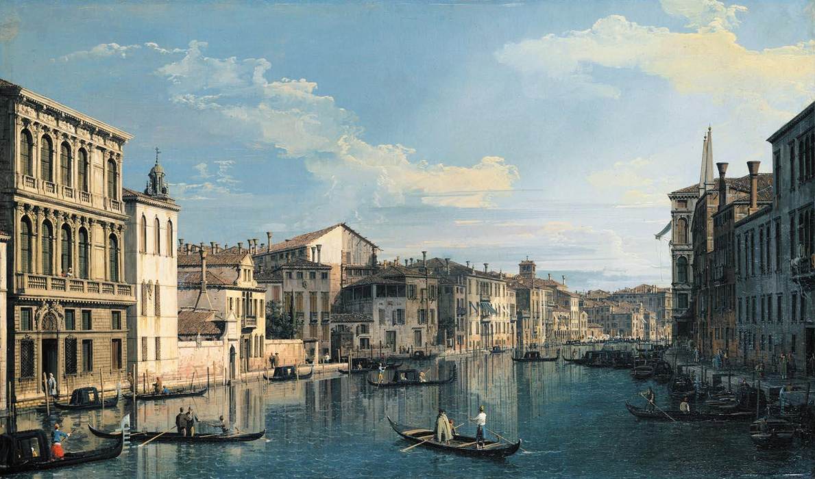 ונציה: התעלה הגדולה מפלאציו פלנגיני לכנסיית סן מרקולה