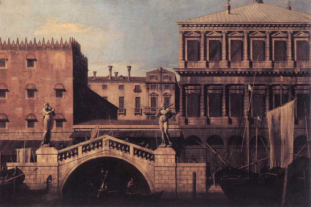 Capricho: most wędkarski i budynki na stacji dokującej