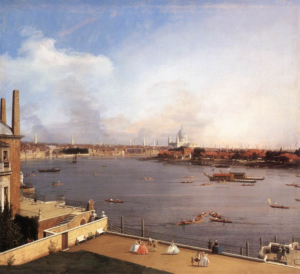Londen: Thames and the City of London uit Richmond House