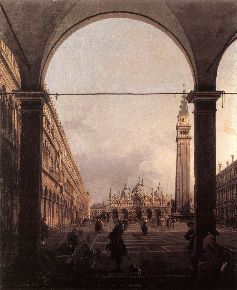 Piazza San Marco: olhando para o leste a partir do canto noroeste