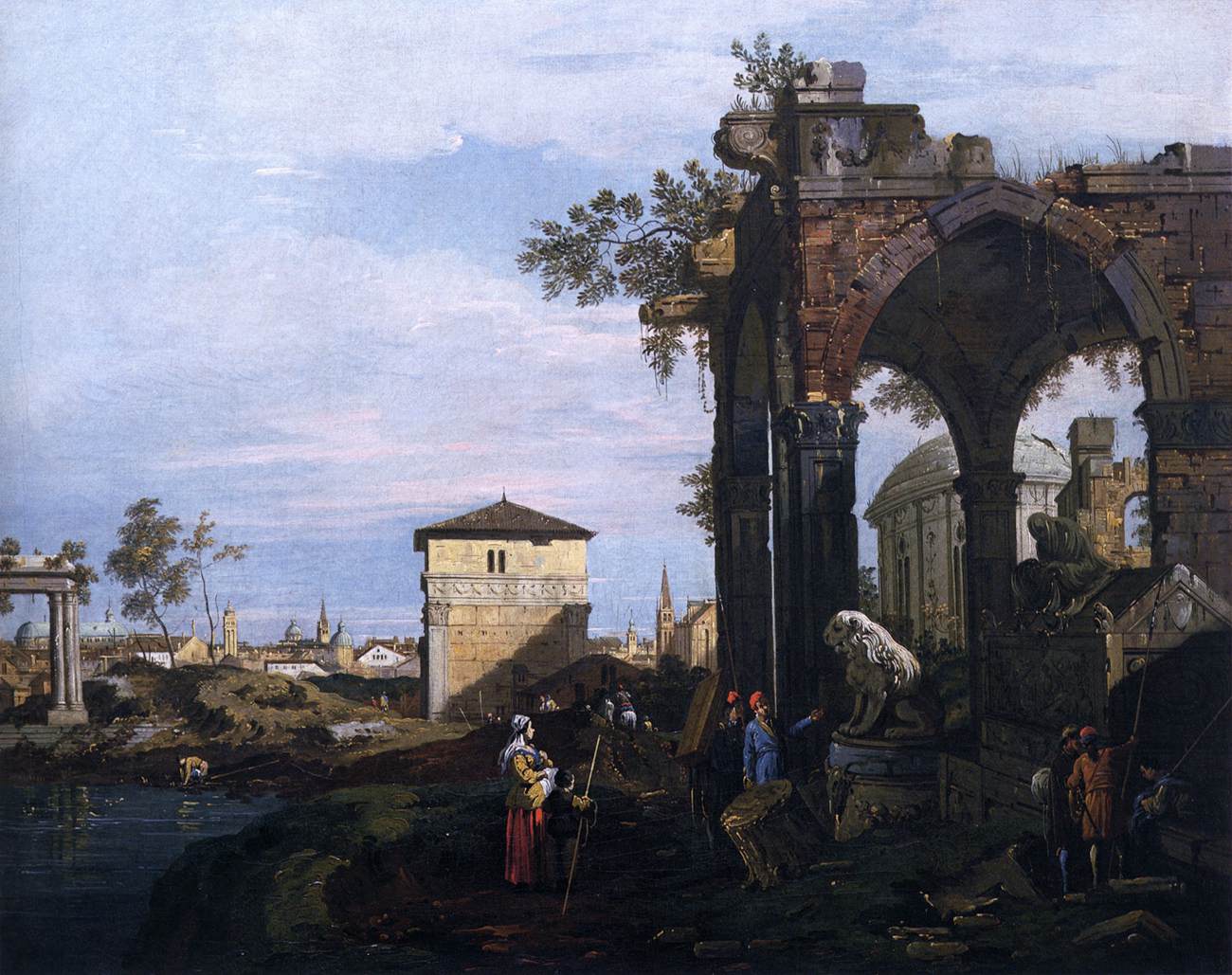 Capricho avec des ruines et Portello, Padoue