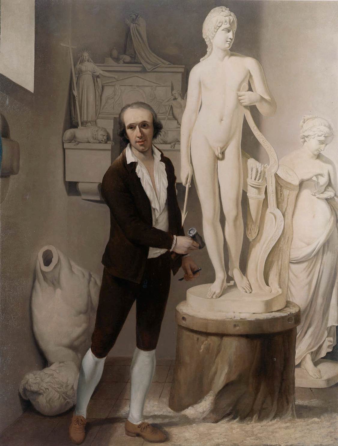 Retrato de Antonio Canova en su Estudio