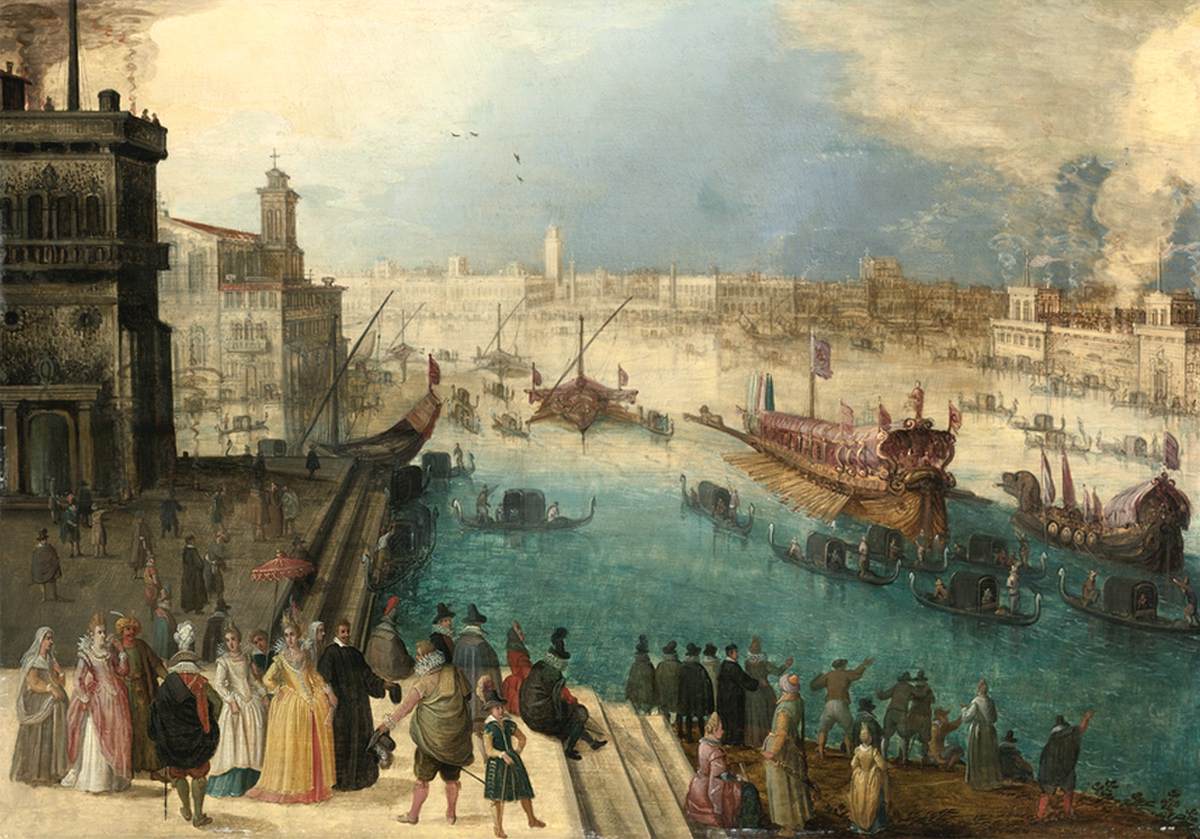 Capricho view of Venice with El Bucintoro