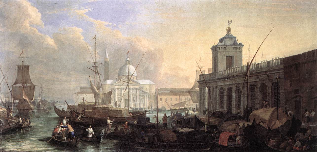 The House of the Custom of the Sea with San Giorgio Maggiore