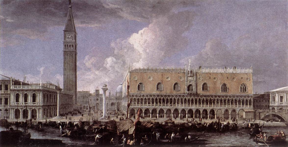 Vista do cais de Bacino di San Marco