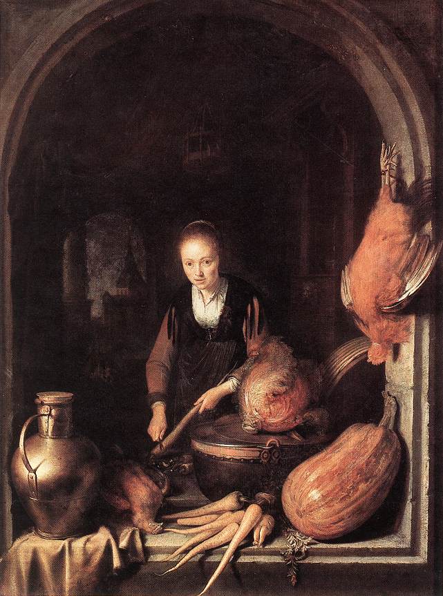 Woman Peeling Carrot