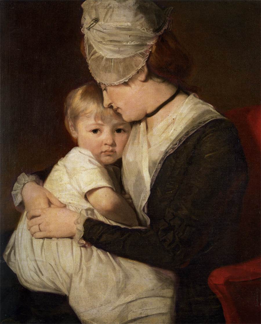 Portræt af fru Ana Carwardine og hendes ældste søn, Tomás