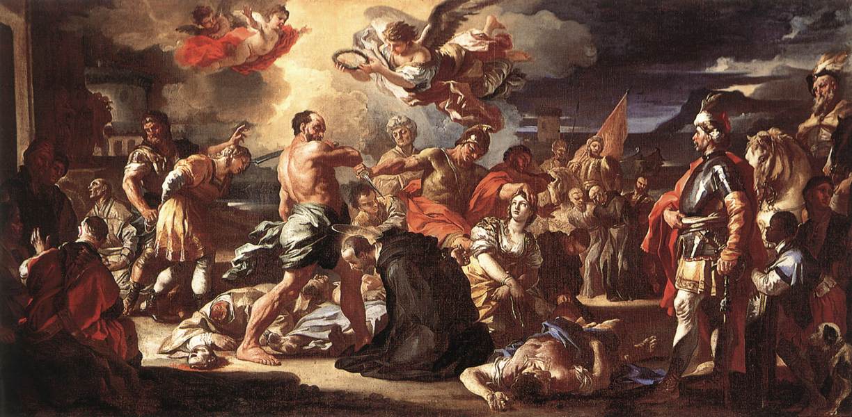 Le martyre de San placidus et de Flavia