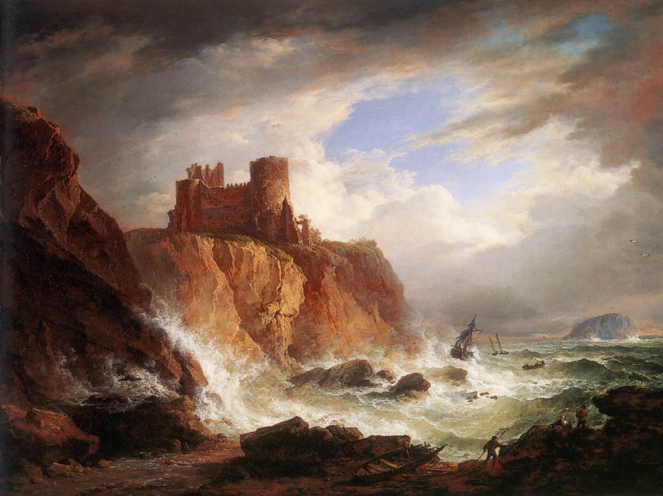 Une vue du château de Tantallon