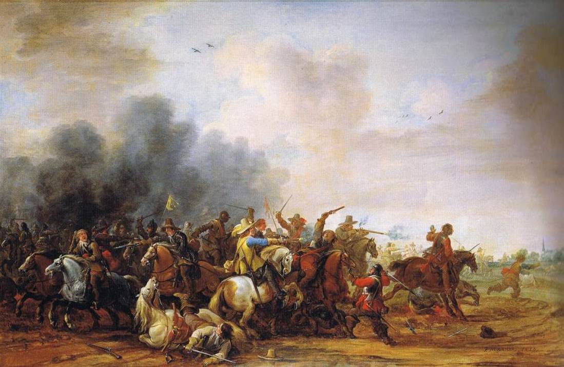 Une bataille de cavalerie