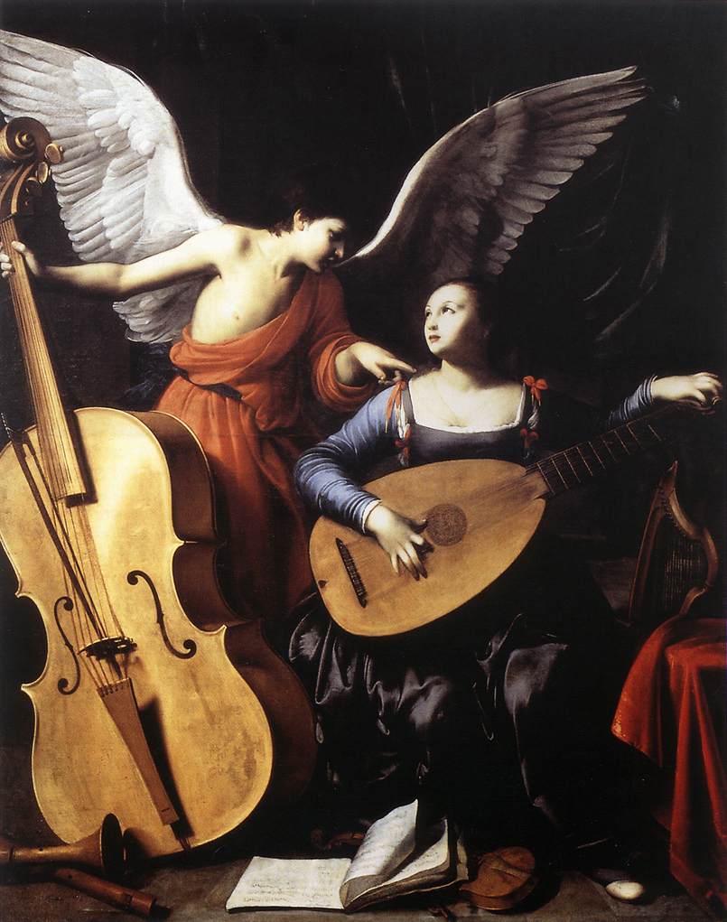 Santa Cecilia e l'angelo