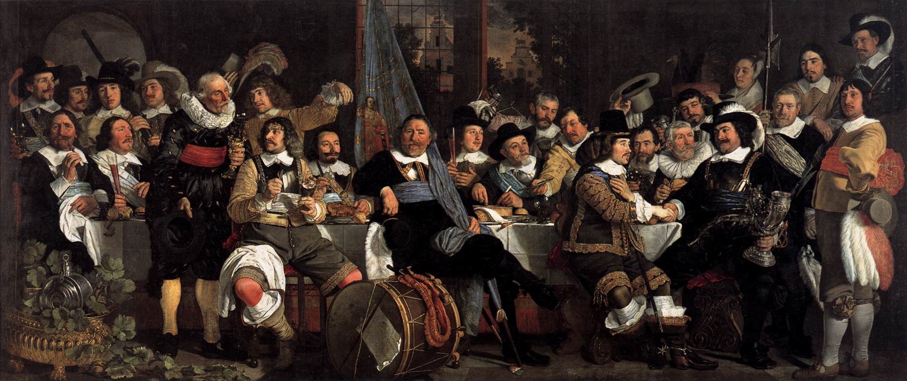 Münster Friedensfeier, 1648, im Ballesteros -Hauptquartier