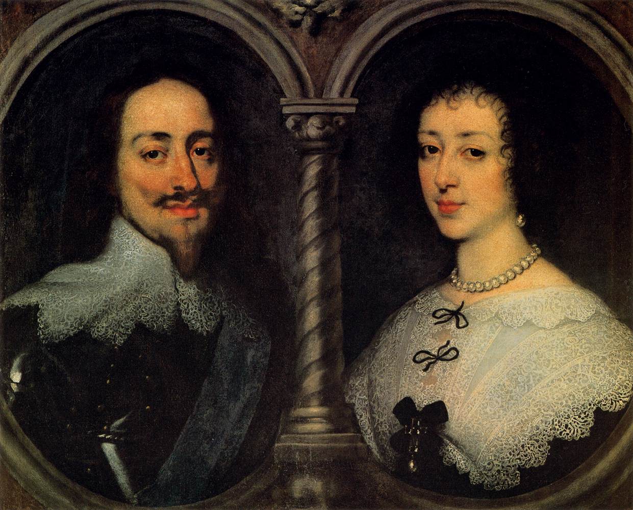 Carlos I d'Angleterre et Henrietta de France
