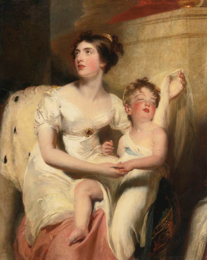 Portrait of Anne, Countess of Charlemont and her Son Santiago