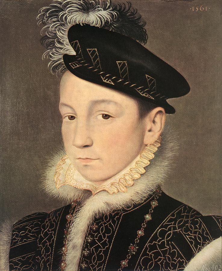 Fransa'dan Kral Carlos IX portresi