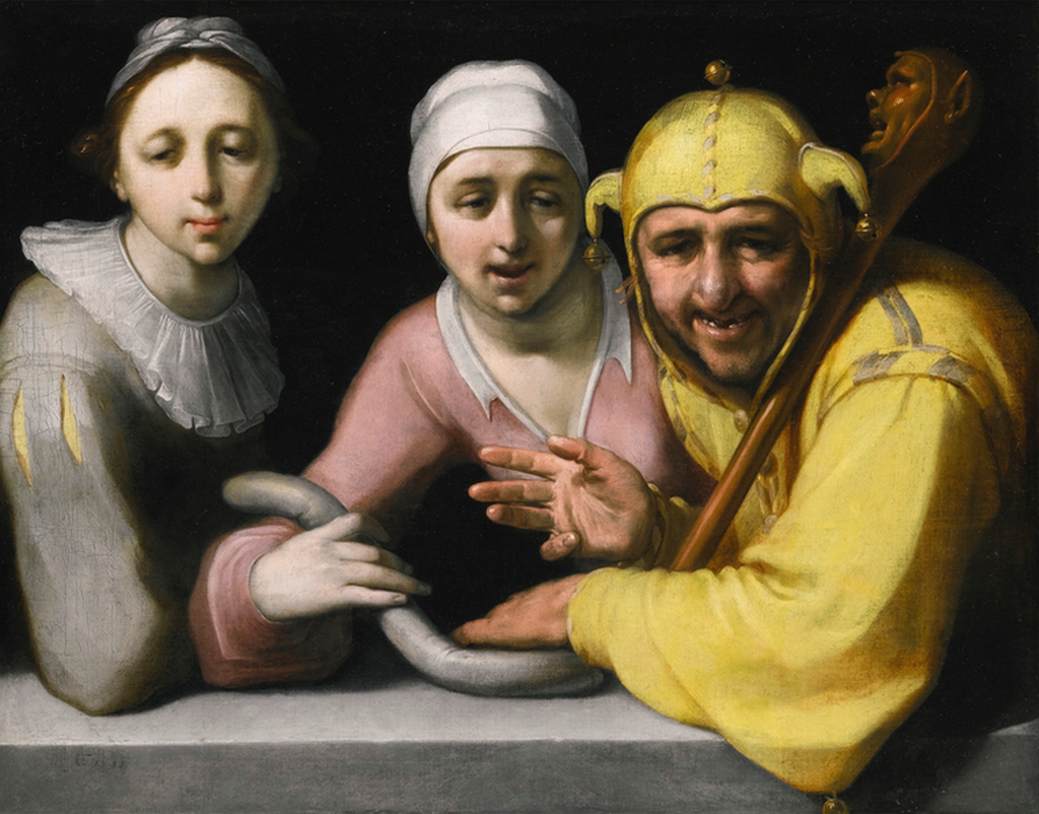 A Jester with Two Women