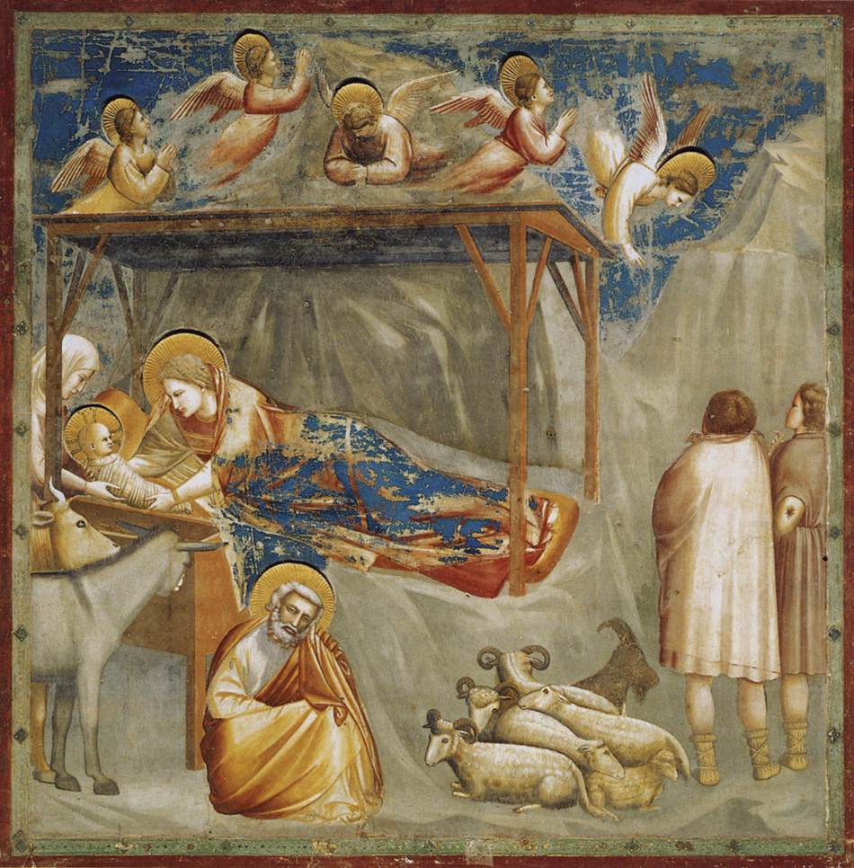 N. 17 Scene della vita di Cristo: 1 La natività: la nascita di Gesù (prima del restauro)