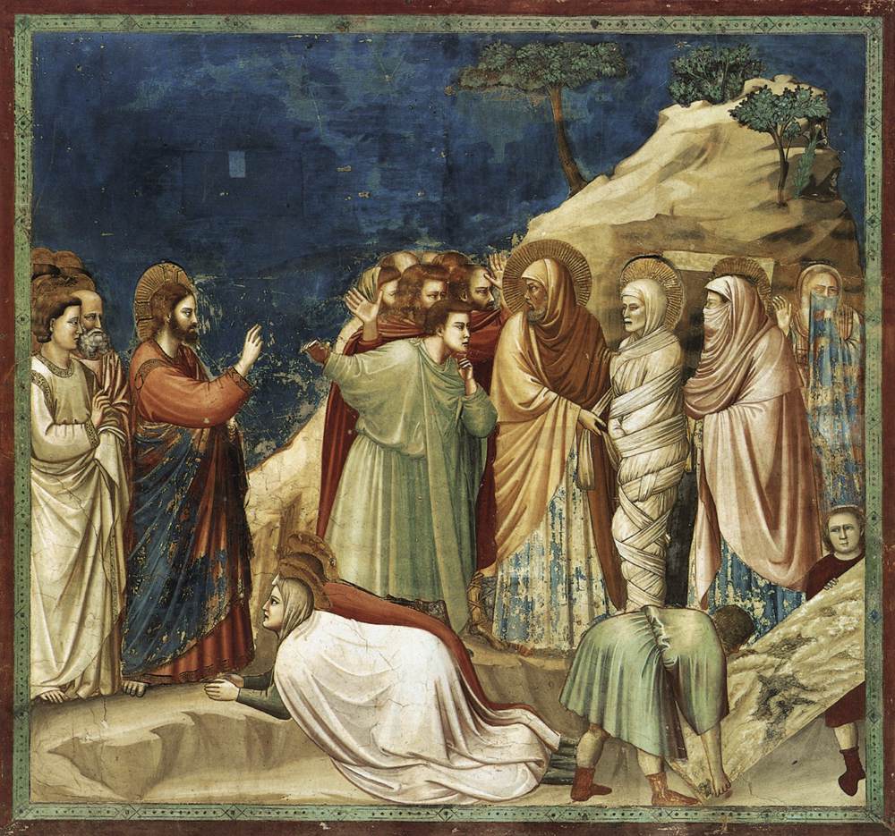 Nee 25 scènes in het leven van Christus: 9 Raising de Lazarus (vóór restauratie)