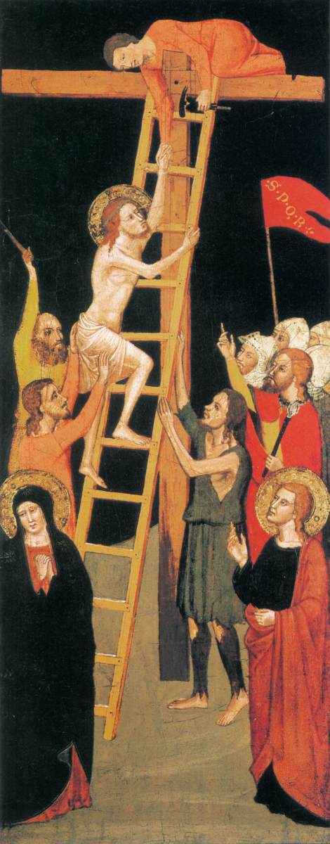 Christ monte sur la croix