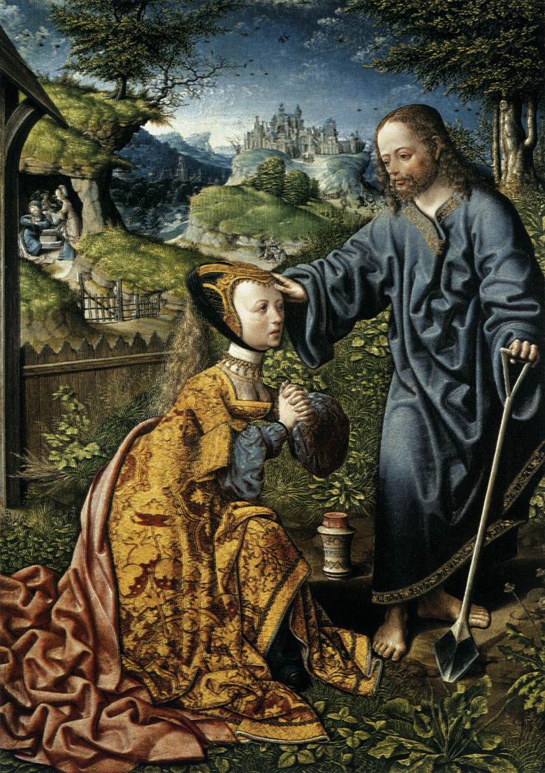 Chrystus pojawiający się Mary Magdalena jako ogrodnik