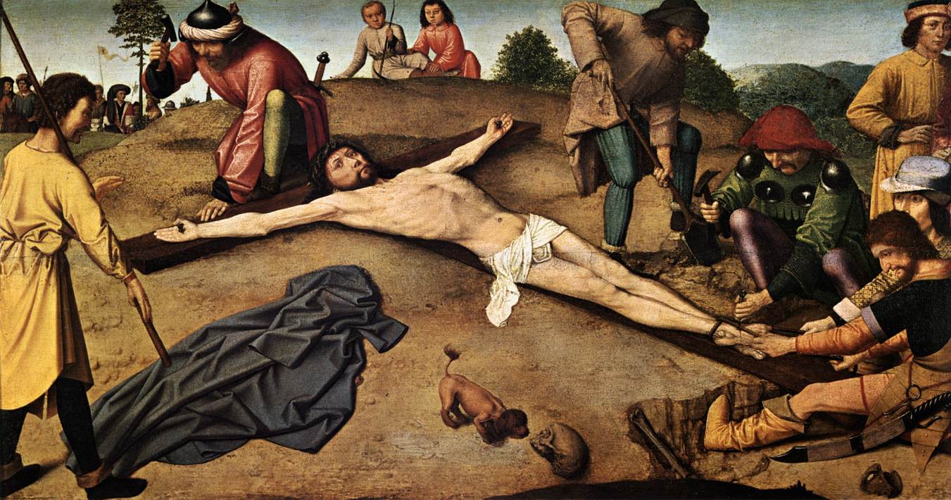 Christ est resté sur la croix