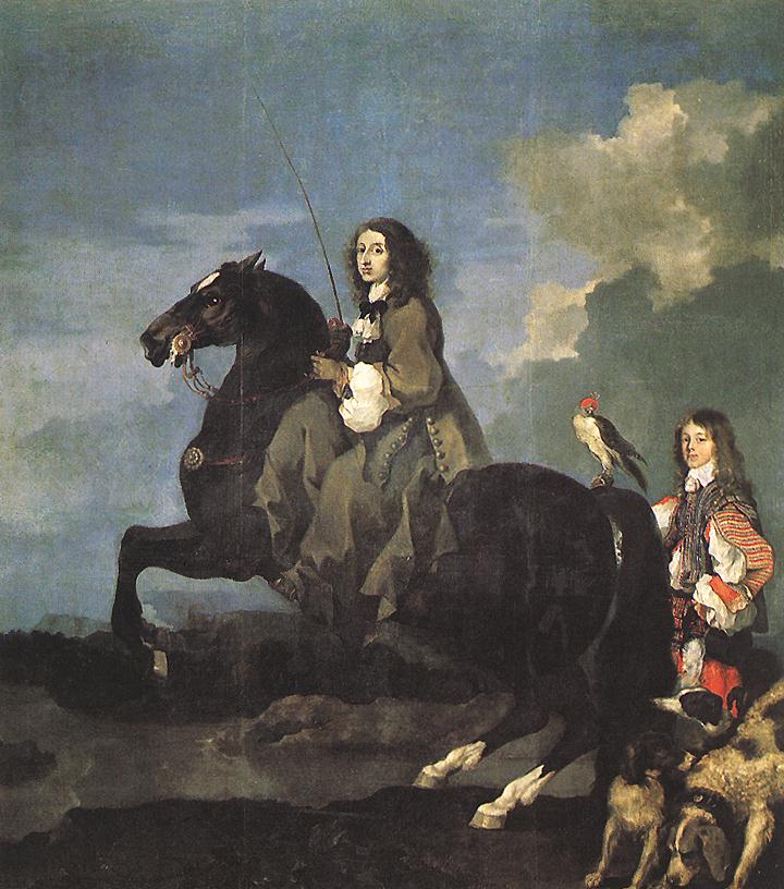 Reine Cristina de Suède à cheval