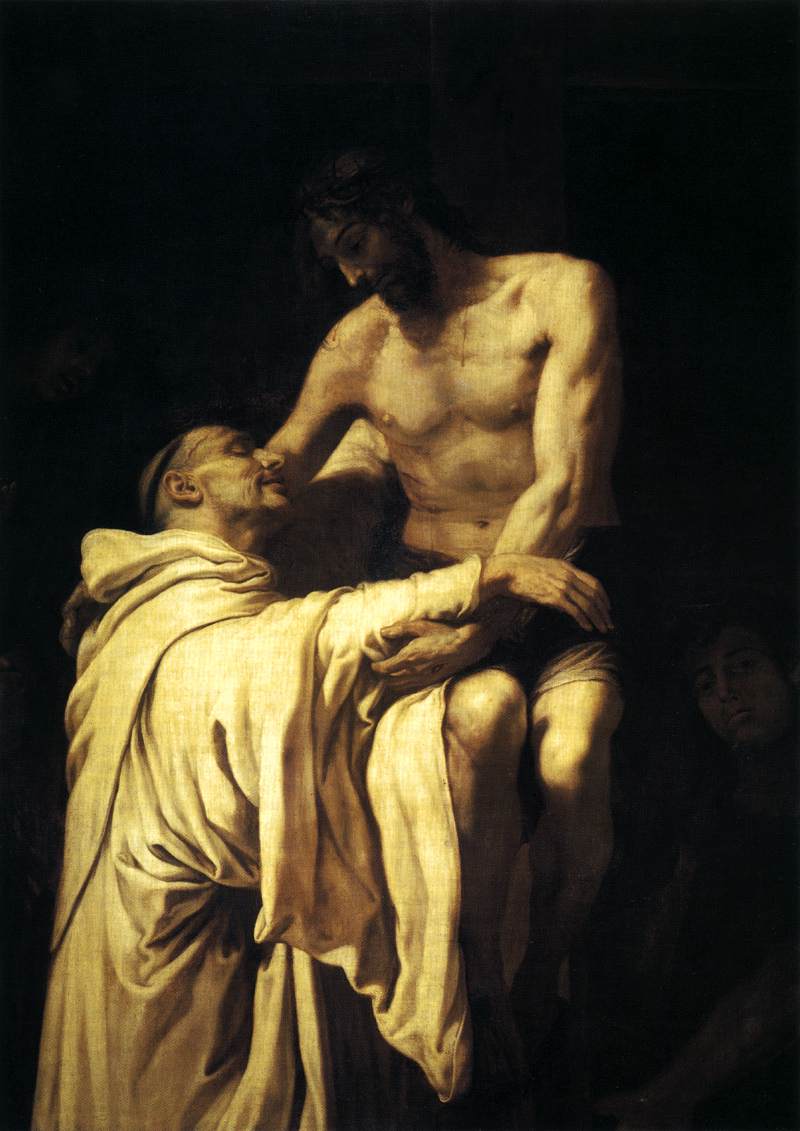 Christ Embracing Saint Bernard