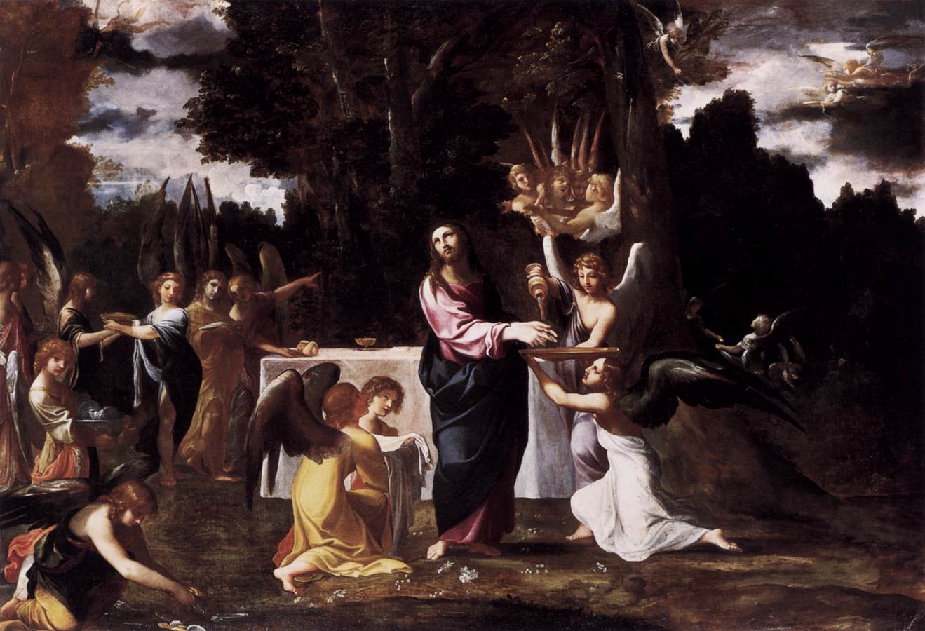 Christ Served by Angels in the Desert