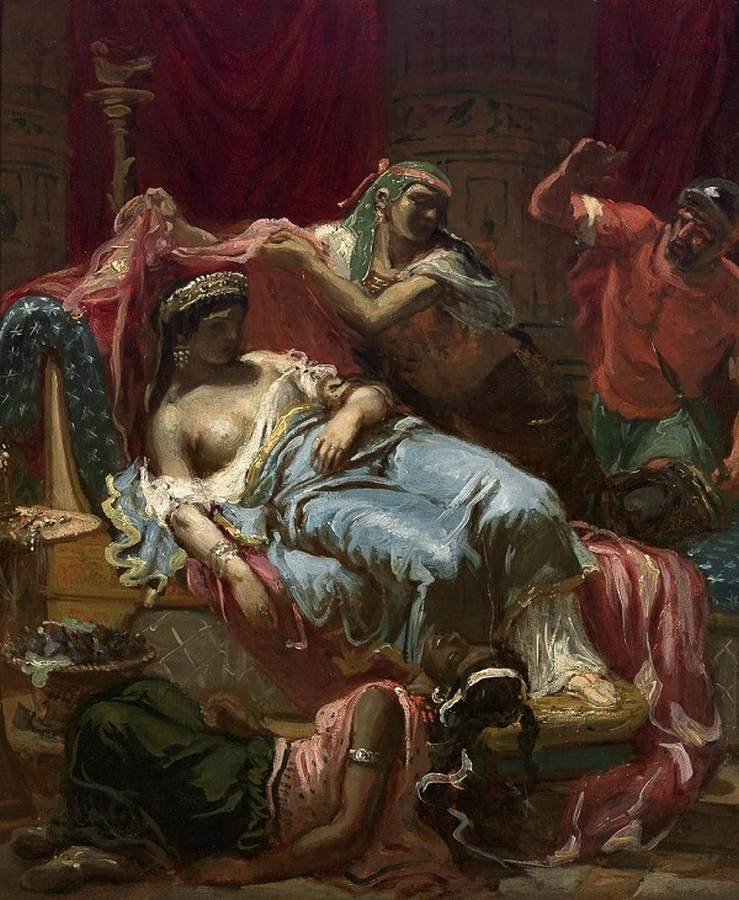 Escena Oriental: La Muerte de Cleopatra