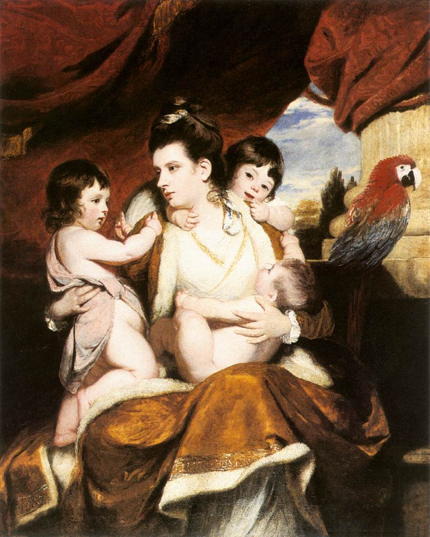 Lady Cockburn and Her Three Eldest Children