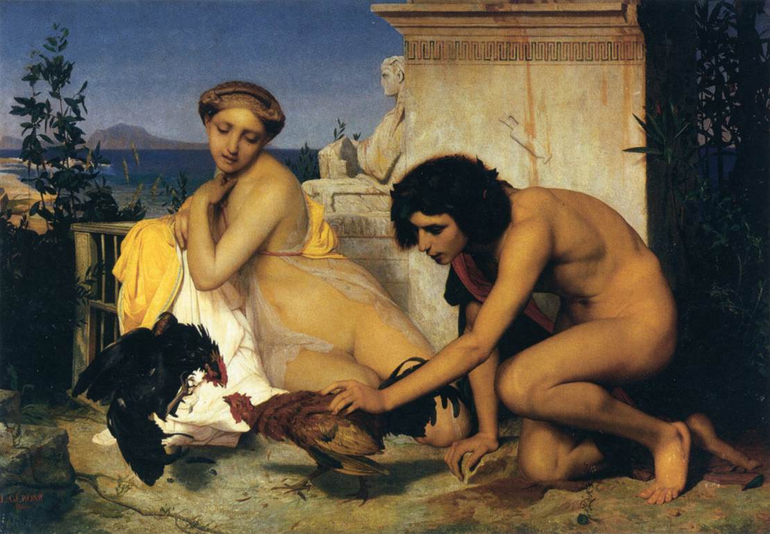 Young Greeks in a Cockfight