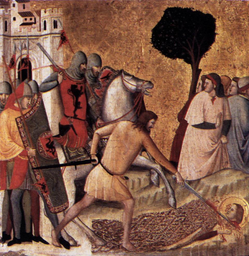 Cenas da Vida de São Columba: Decapitação de São Columba 