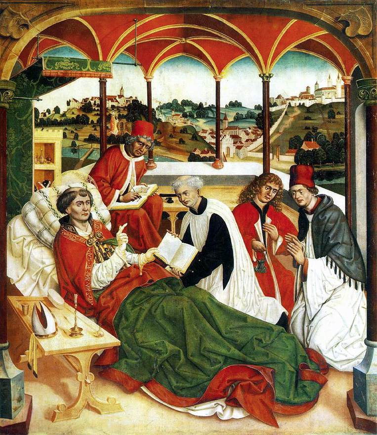 La mort de San Corbinien