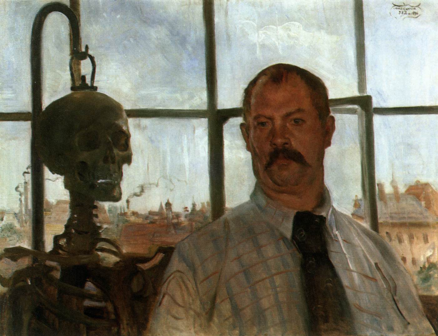 Self Portrait with Skeleton