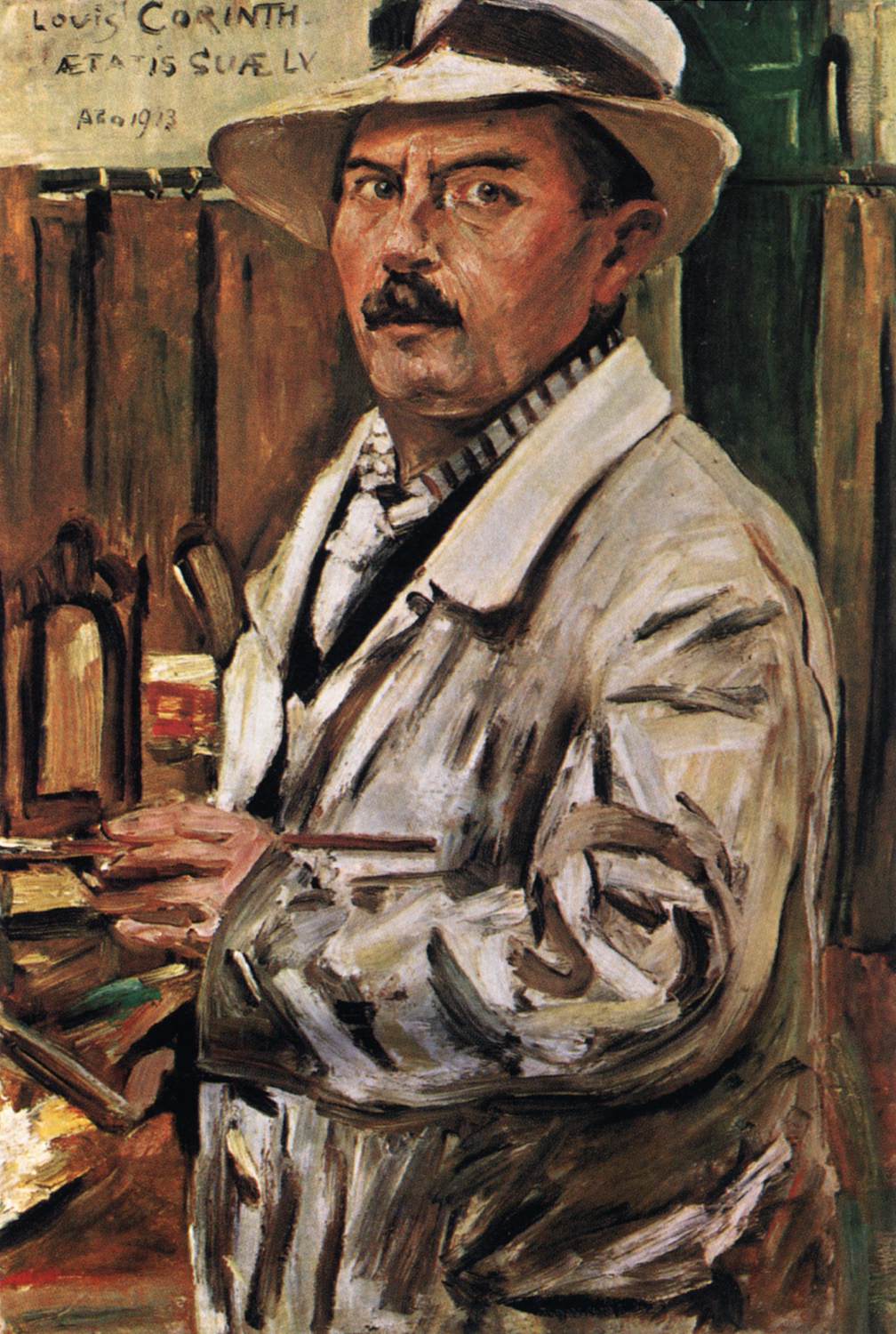 Self -Portrait w słomkowym kapeluszu