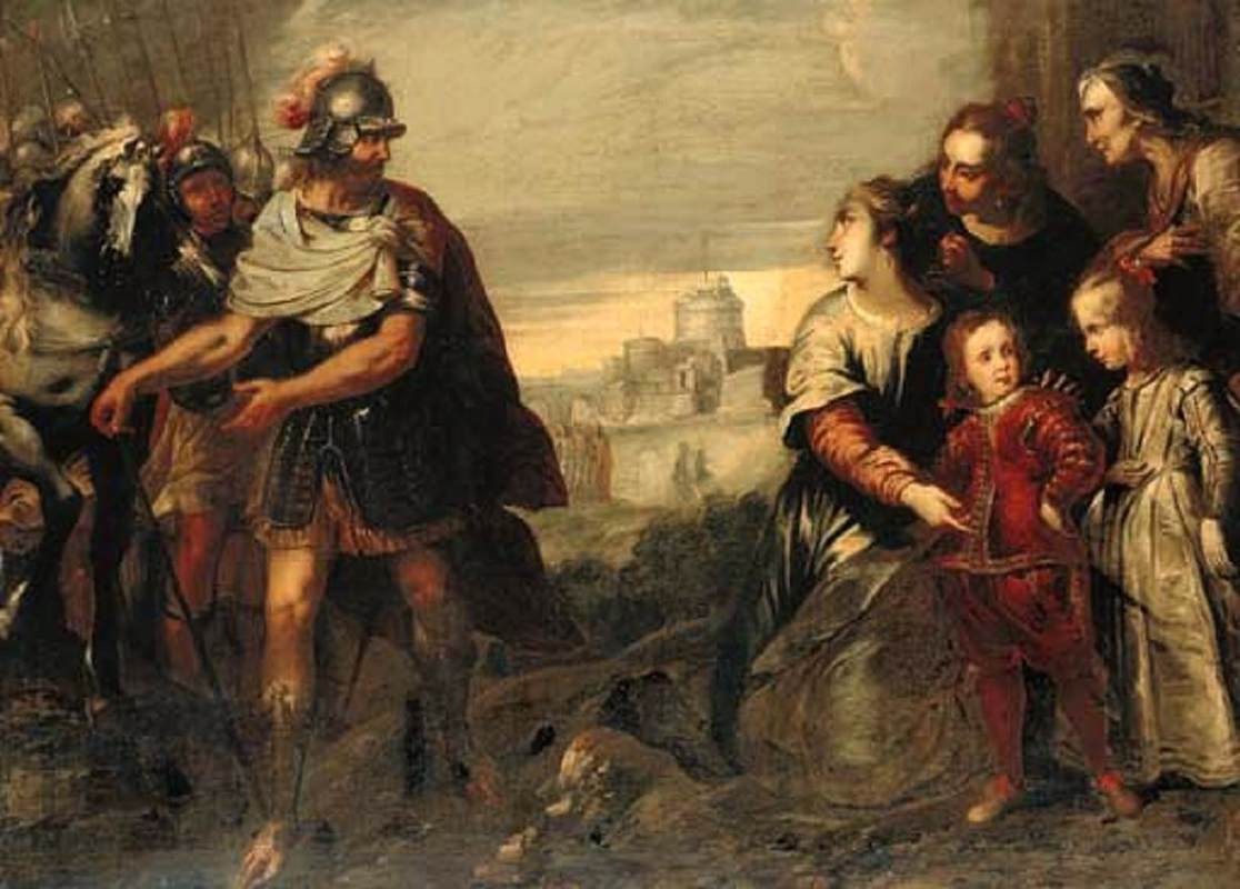 Volumnia with Children Before Coriolanus
