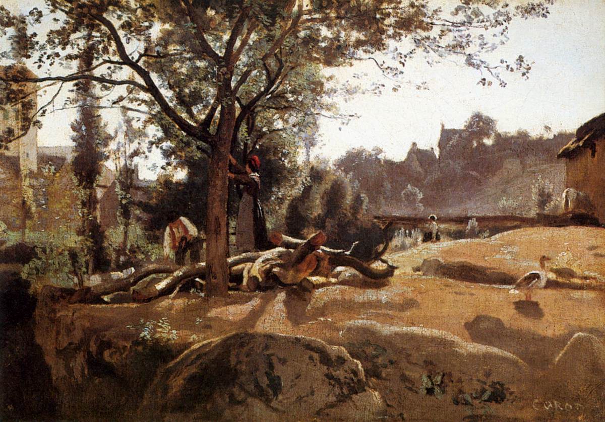 Peasants Under the Trees at Dawn