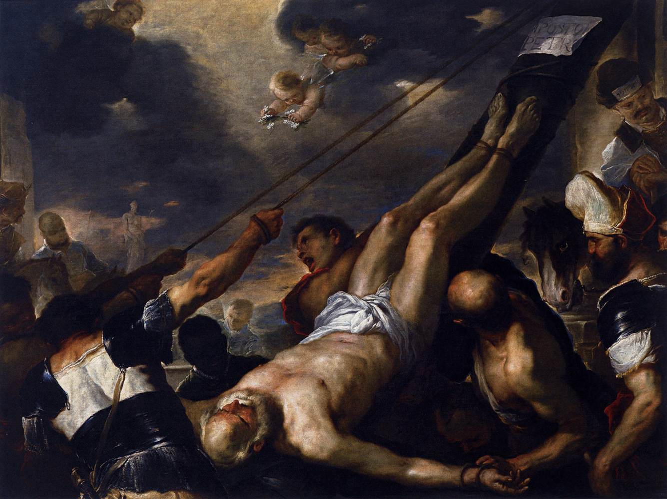 La crucifixion de San Pedro