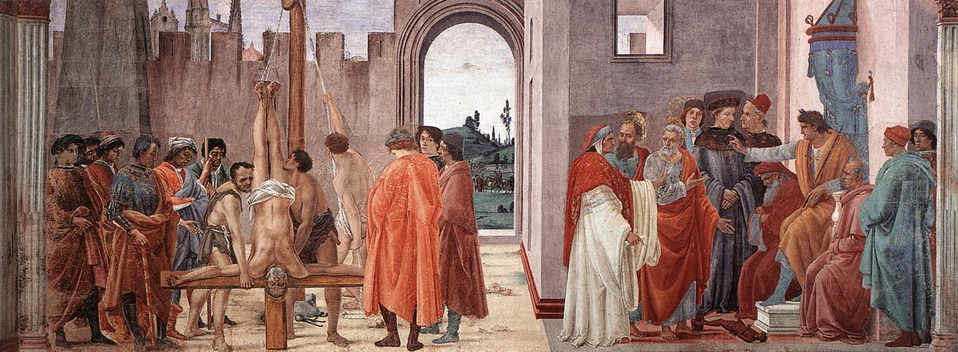 Tvist med Simón Magus og Pedro's Crucifixion