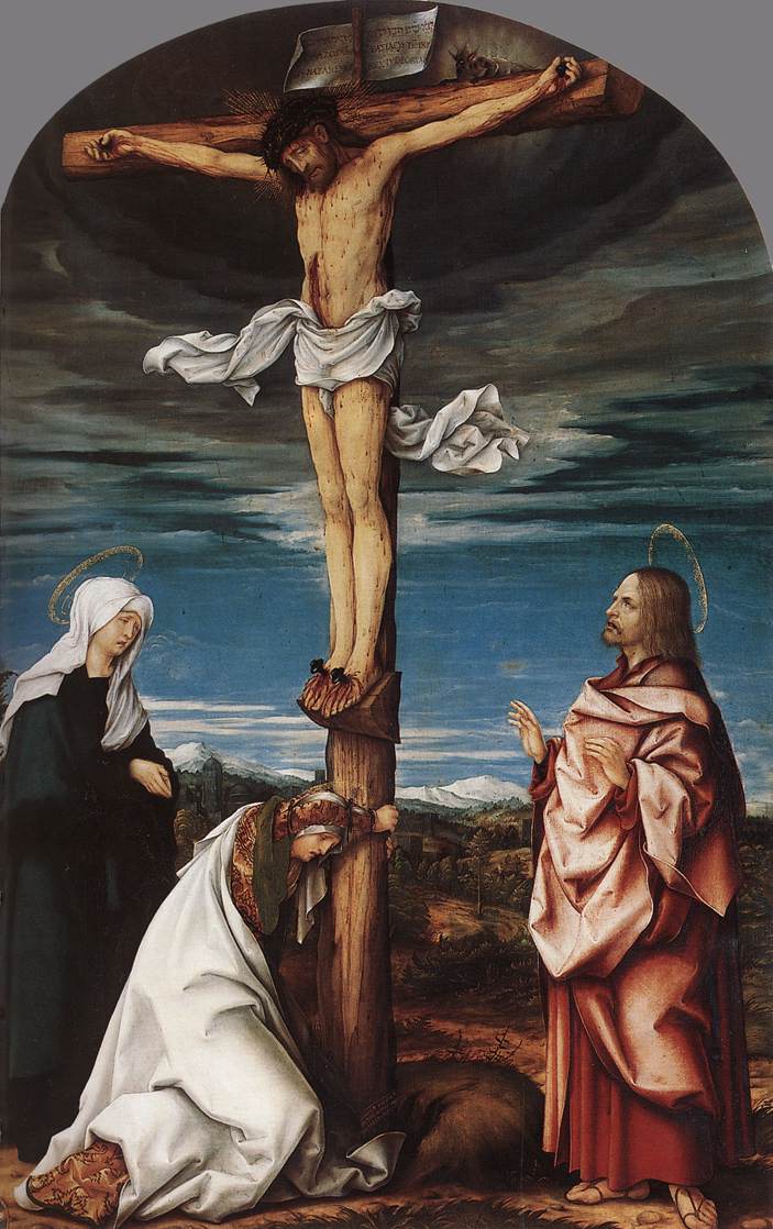 Crucifixo com Maria, Maria Madalena e São João Evangelista 