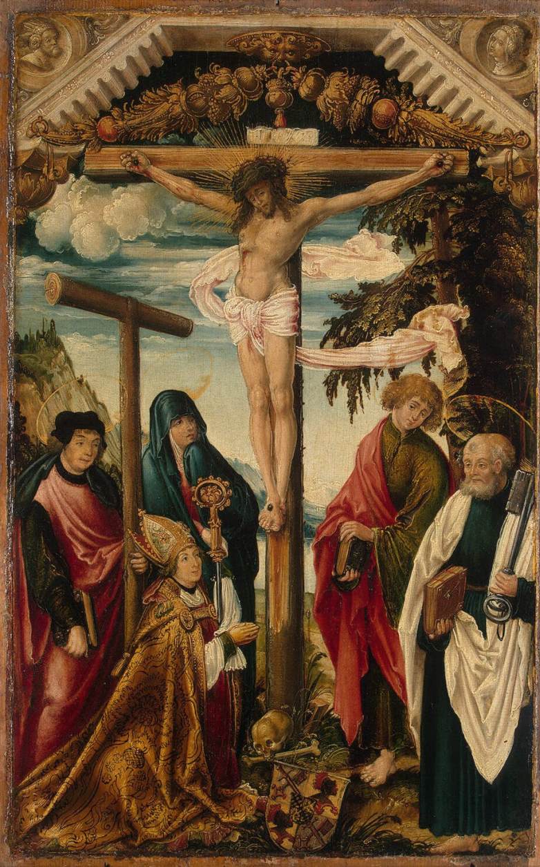 A Crucificação com Santos e Doadores