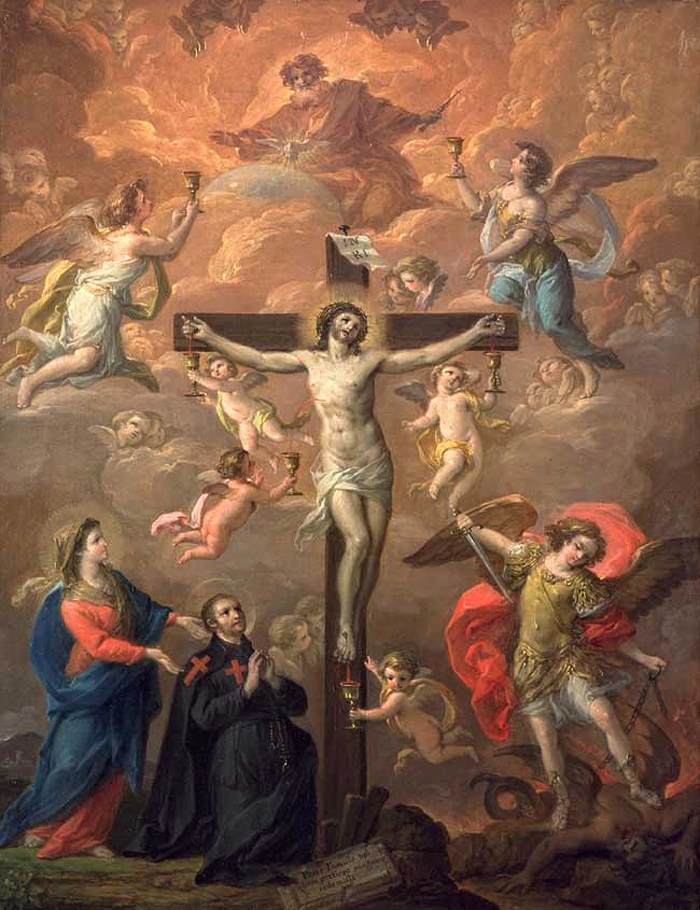 The Crucifixion with Saint Michael
