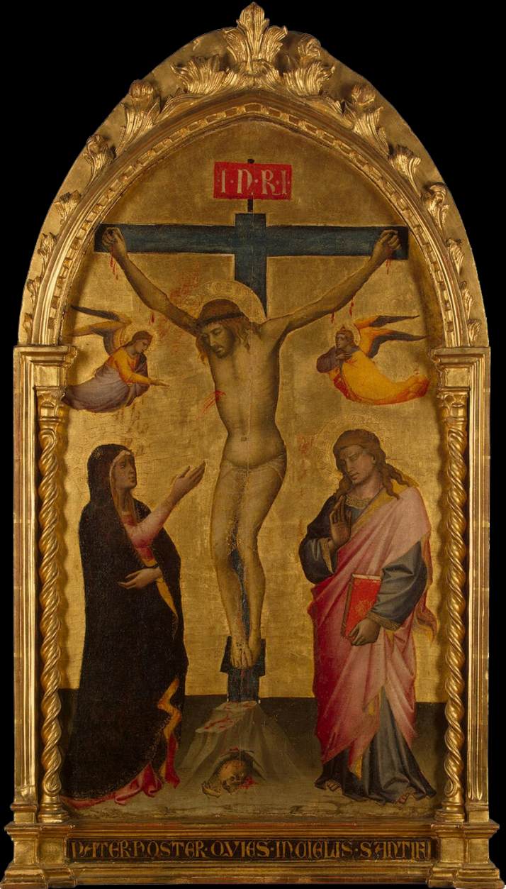 La Crucifixión con La Virgen y San Juan