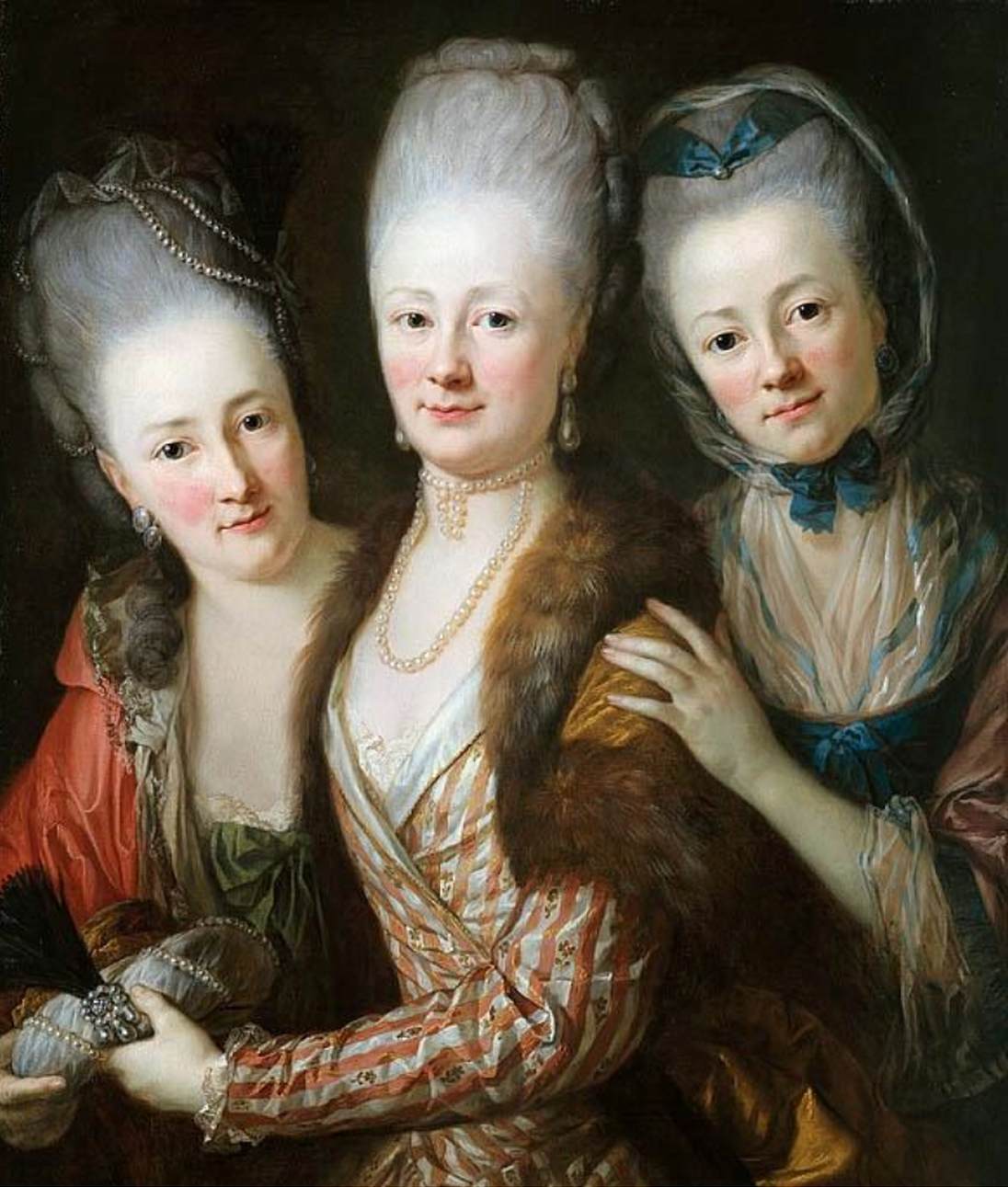 Portrait of The Daughters of Johann Julius Von Vieth Und Glossenau
