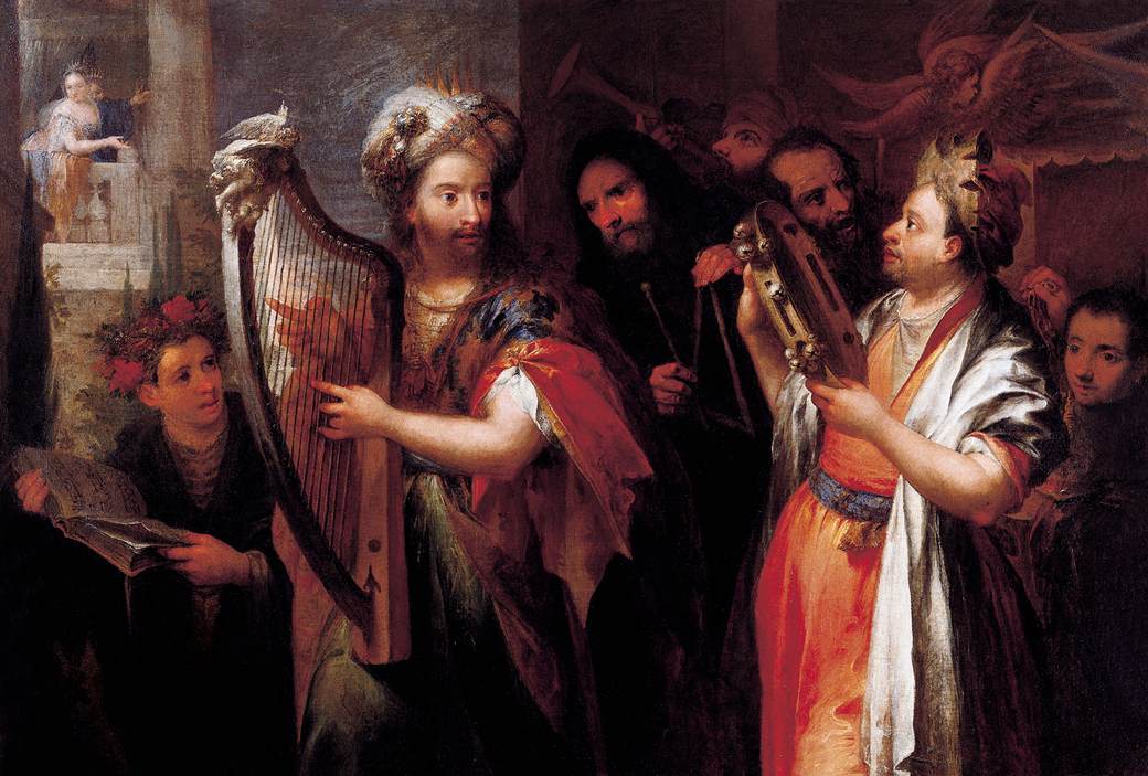 King David Playing The Zitar