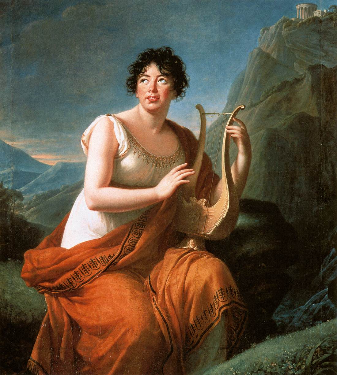 Retrato de Madame de Staël como Corinne em Cape Misenum