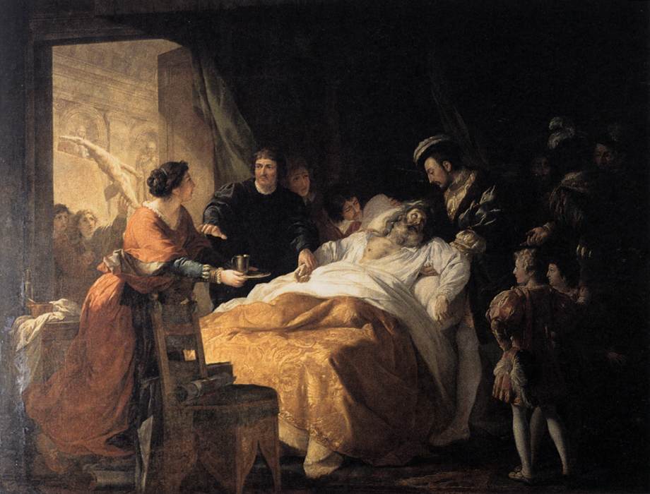 מותו של לאונרדו דה וינצ'י בזרועותיו של פרנסיסקו i