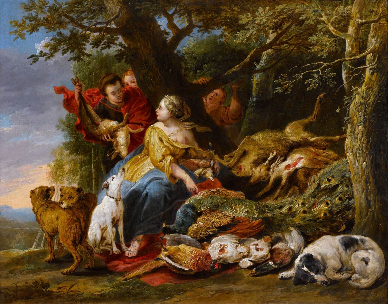 Diana and Her Nymphs Resting After The Hunt