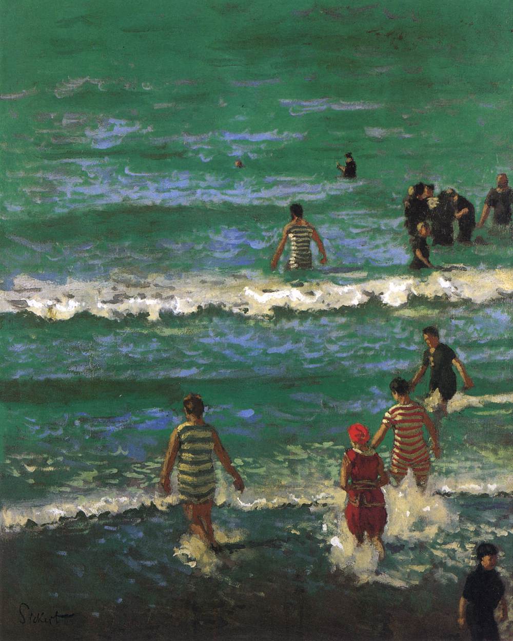 Bañistas en Dieppe