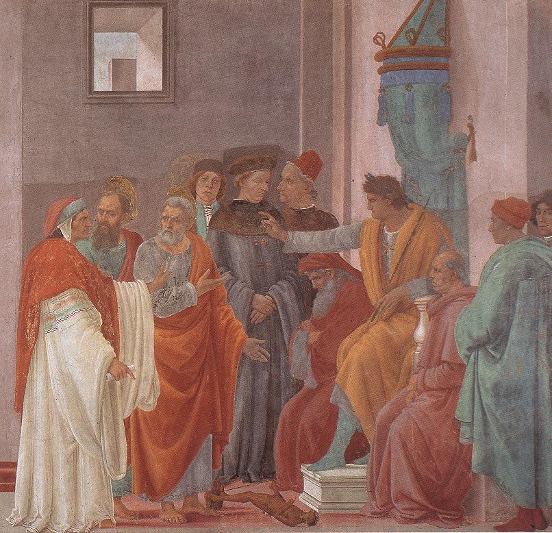 Disputa con Simón Magus y La Crucifixión de Pedro (Vista Correcta)